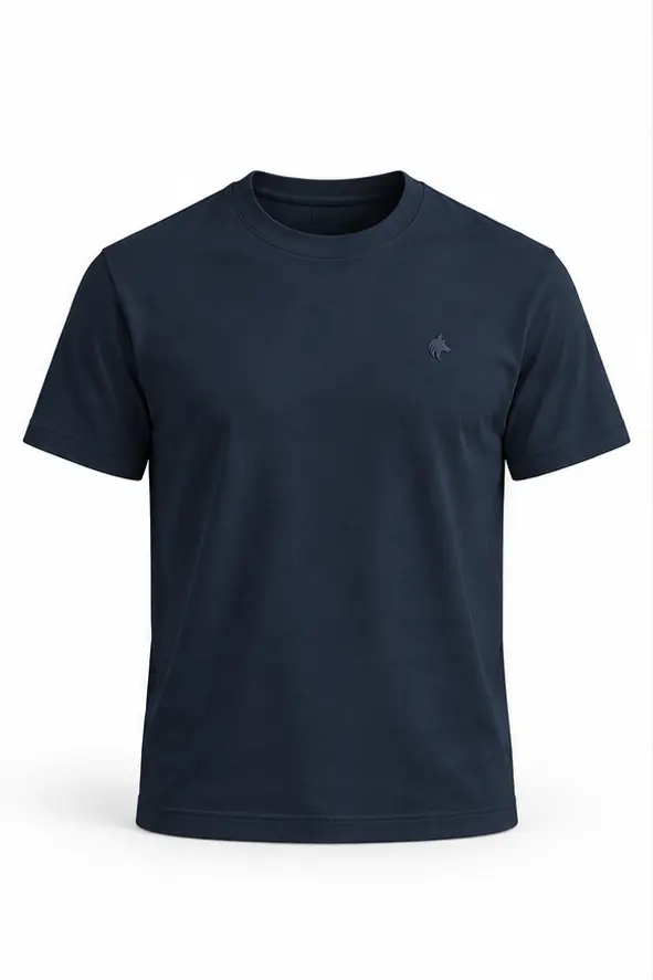 Camiseta essencial Laurent Richard, marinho, produto isolado