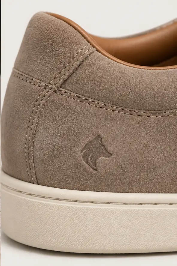 Casual Laurent Richard, taupe, detalhe