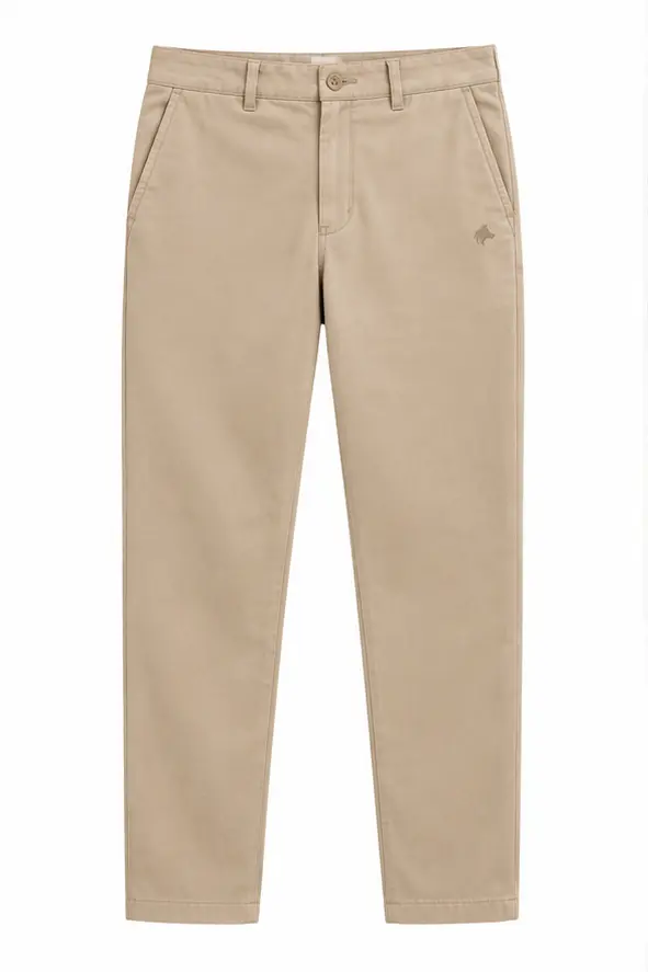 Calça chino Laurent Richard, areia, produto isolado